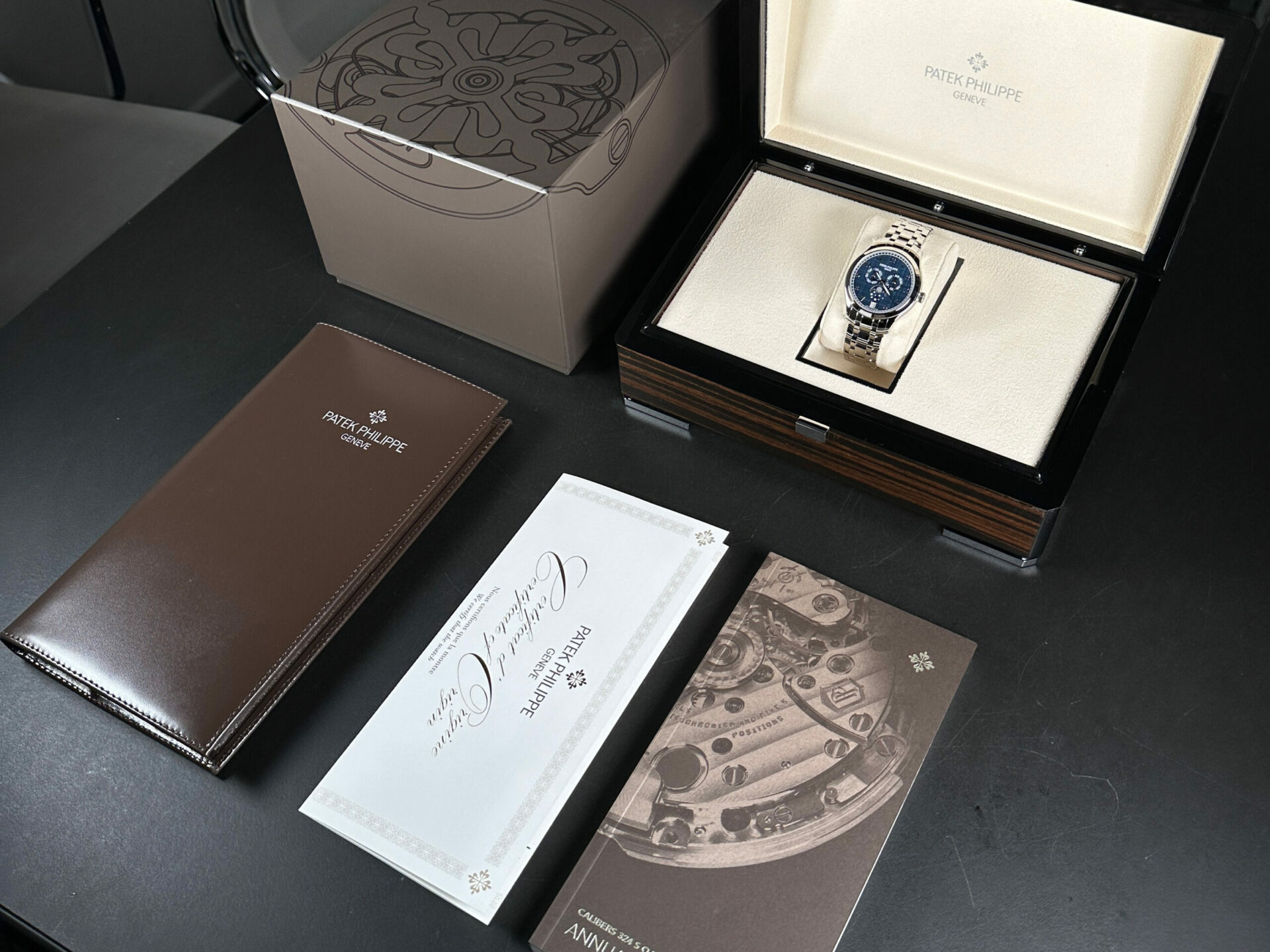 Patek Philippe Annual Calendar Moon Phase New 2024 Full Set - immagine 6