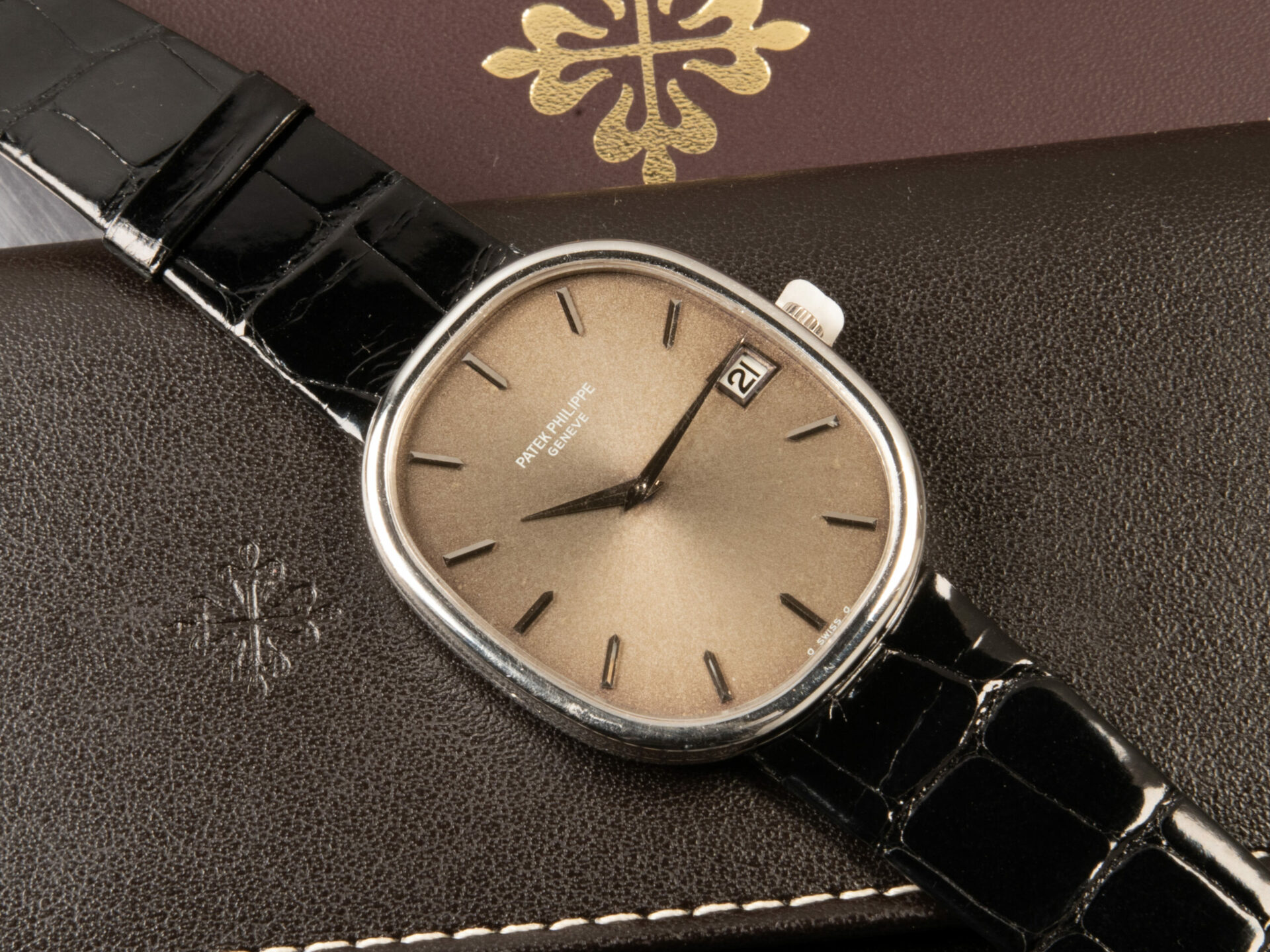 Patek Philippe Ellipse Jumbo Serviced - Quadrante Tropical Blu Virato Al Grigio - immagine 3