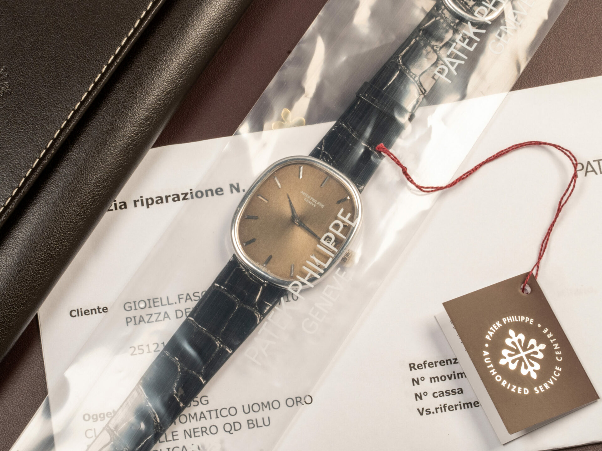 Patek Philippe Ellipse Jumbo Serviced - Quadrante Tropical Blu Virato Al Grigio - immagine 6