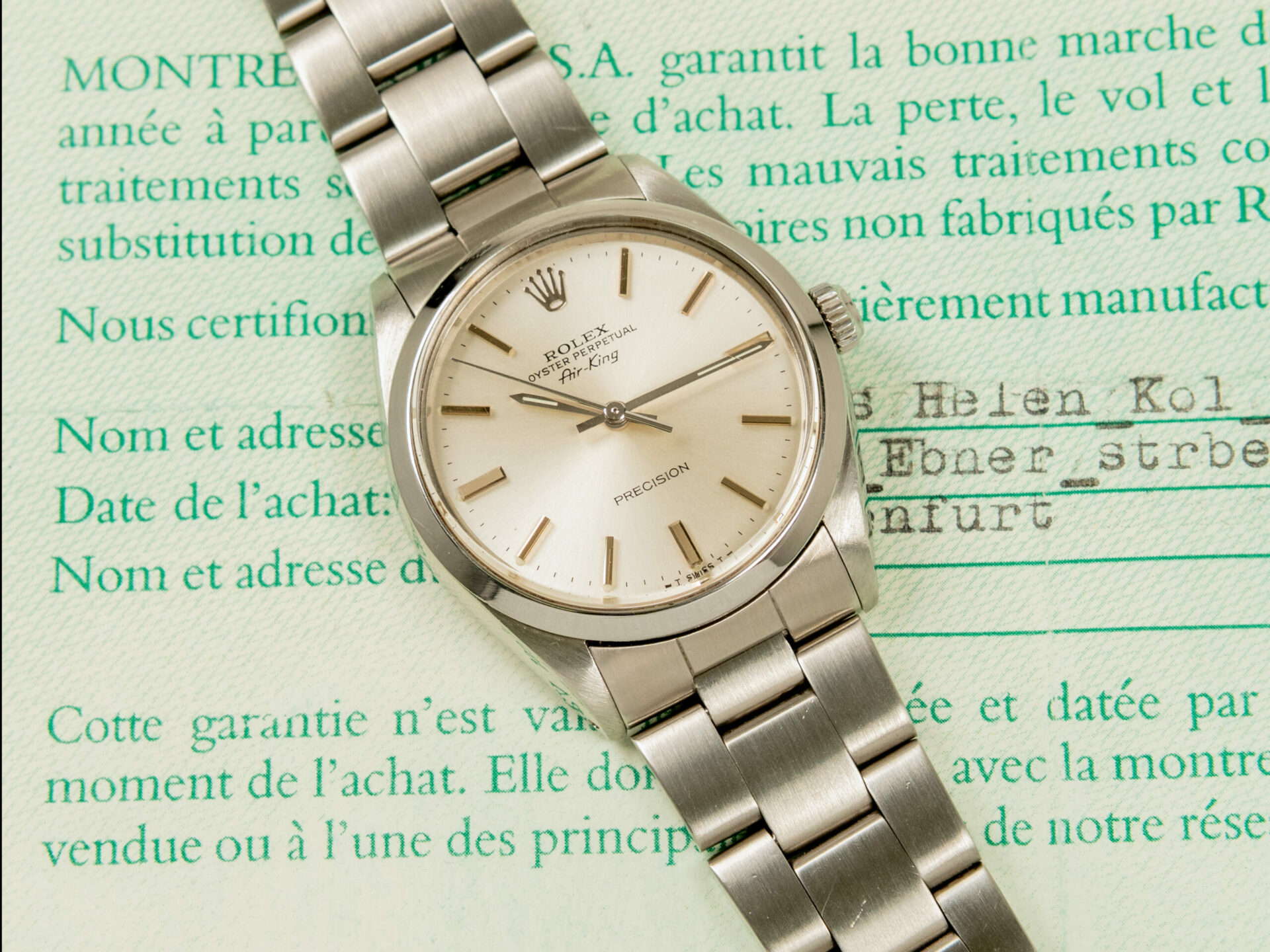 Rolex Air-King Ref. 5500 Full Set 1988 - immagine 2