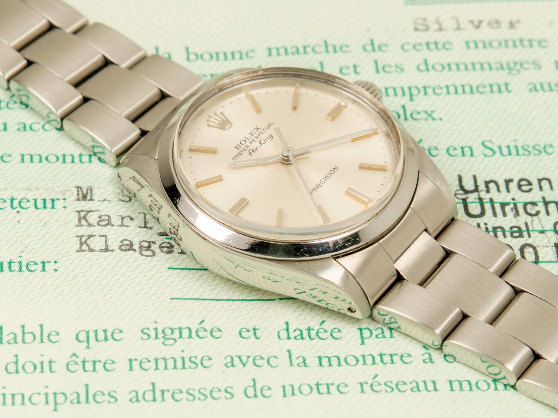 Rolex Air-King Ref. 5500 Full Set 1988 - immagine 4
