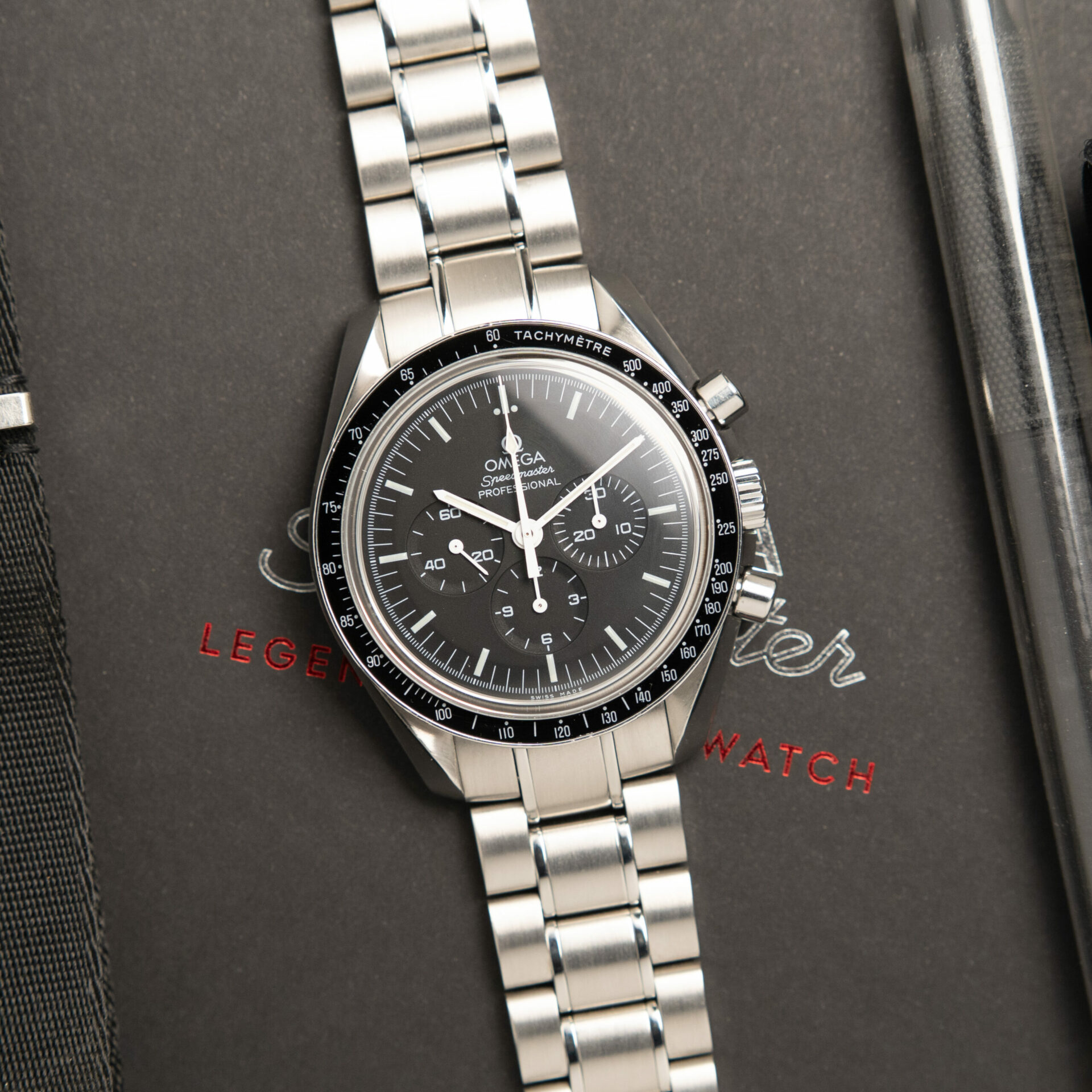 Omega Speedmaster Moonwatch Doppio Zaffiro Cal. 1863 Full Set 2019