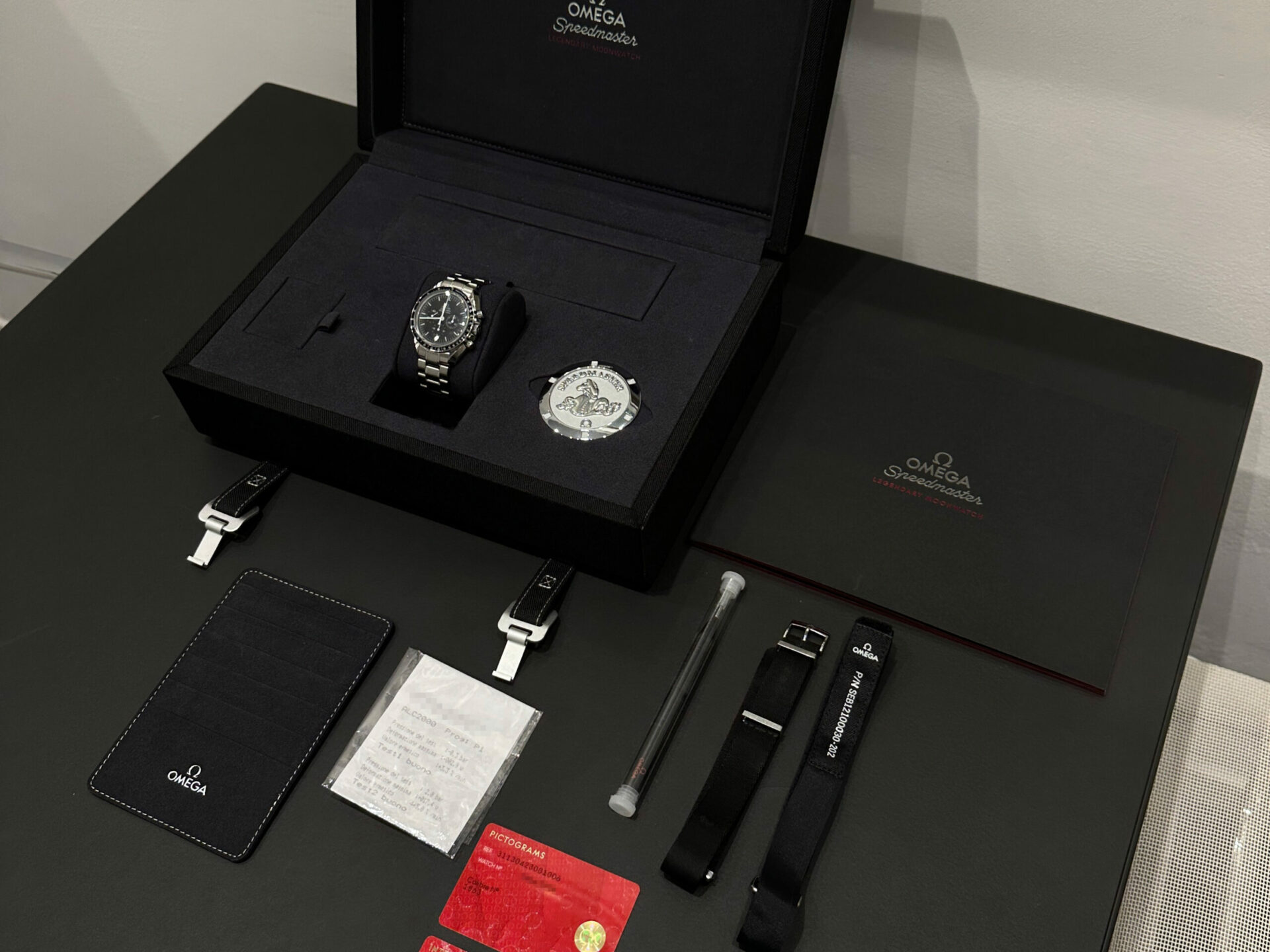 Omega Speedmaster Moonwatch Doppio Zaffiro Cal. 1863 Full Set 2019 - immagine 7