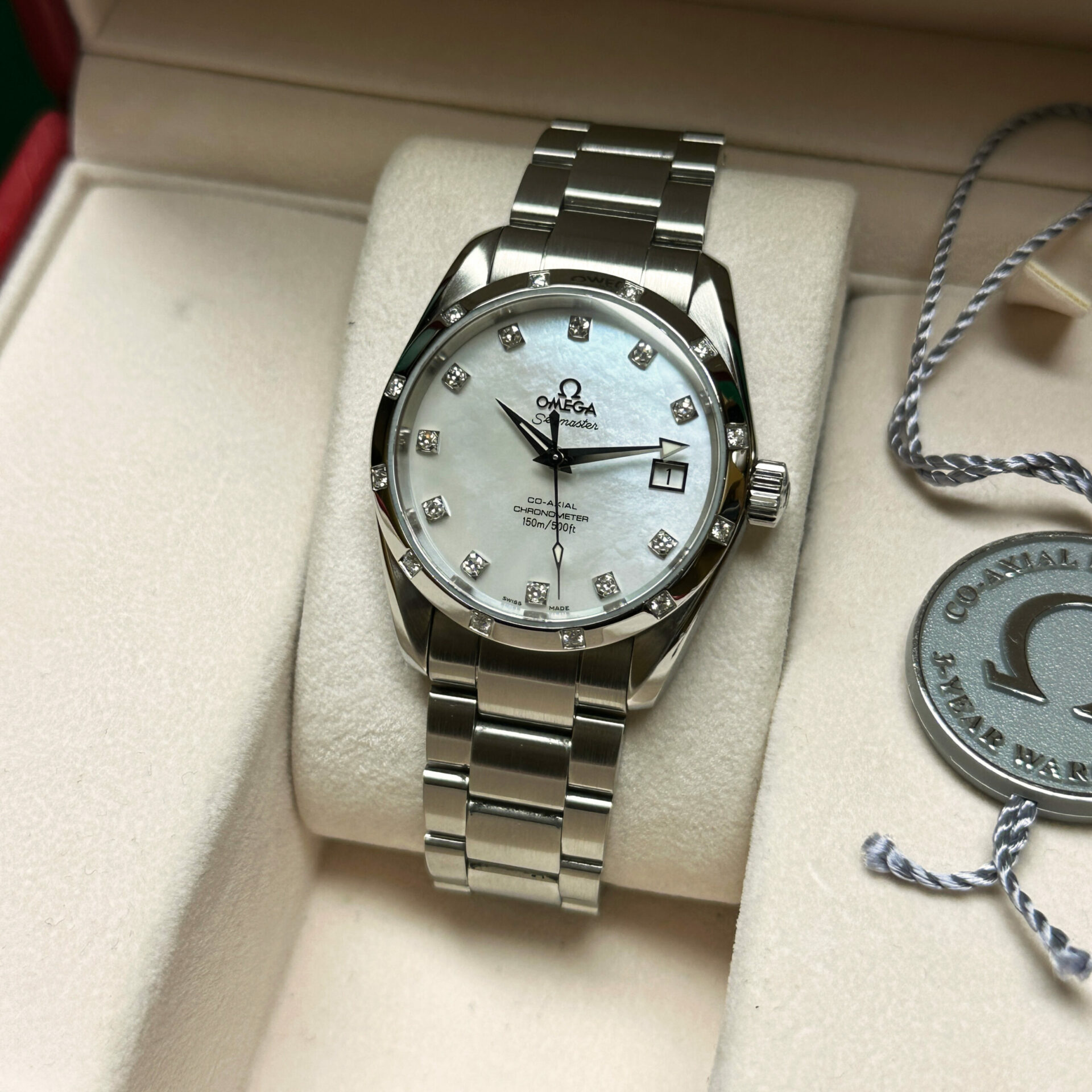 Omega Seamaster Aqua Terra Rare Mother Of Pearl Diamond Ref. 25057500