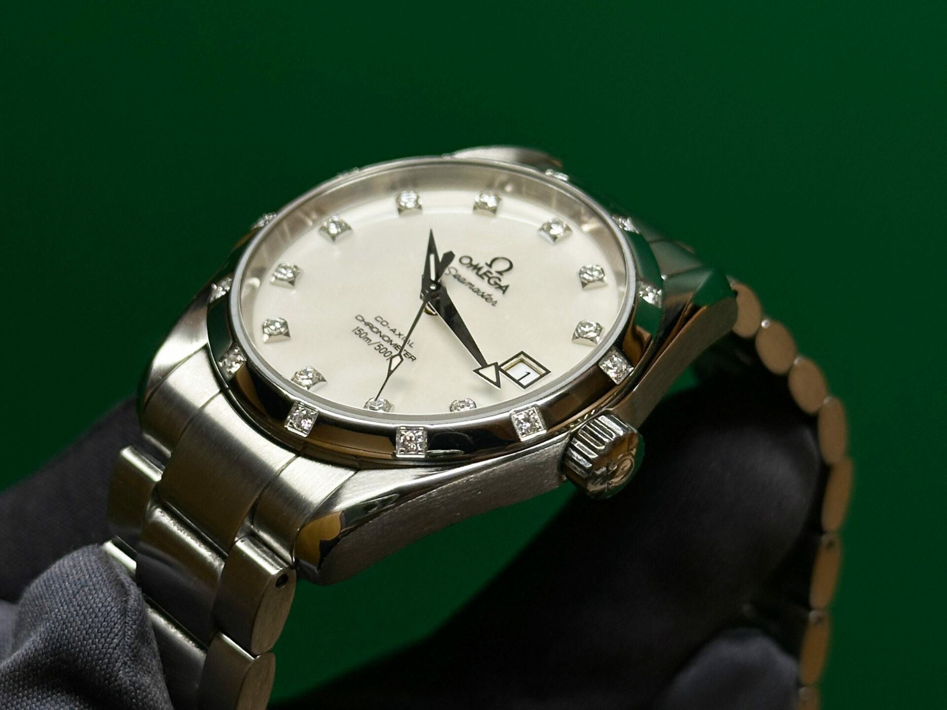 Omega Seamaster Aqua Terra Rare Mother Of Pearl Diamond Ref. 25057500 - immagine 3