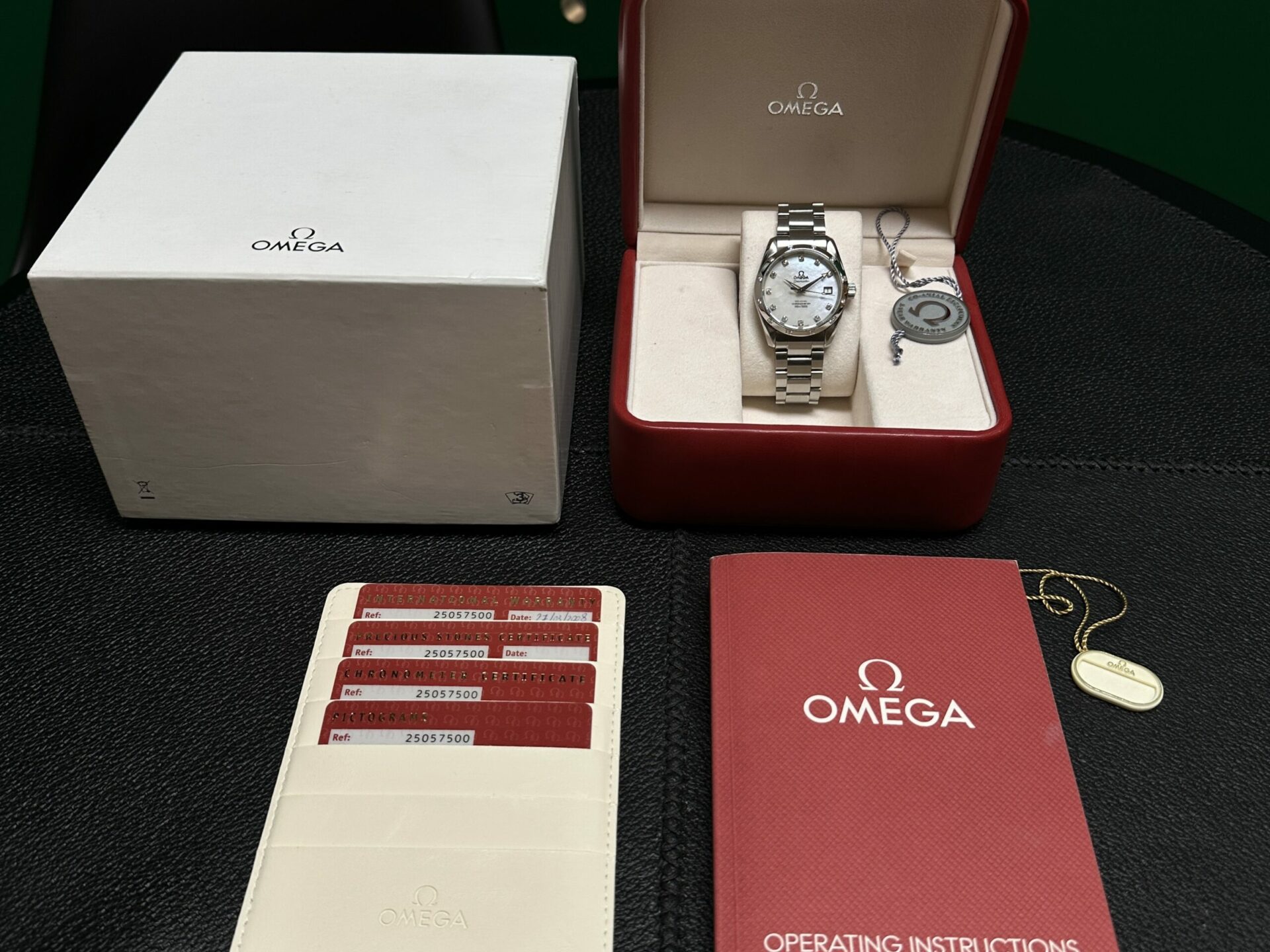 Omega Seamaster Aqua Terra Rare Mother Of Pearl Diamond Ref. 25057500 - immagine 6