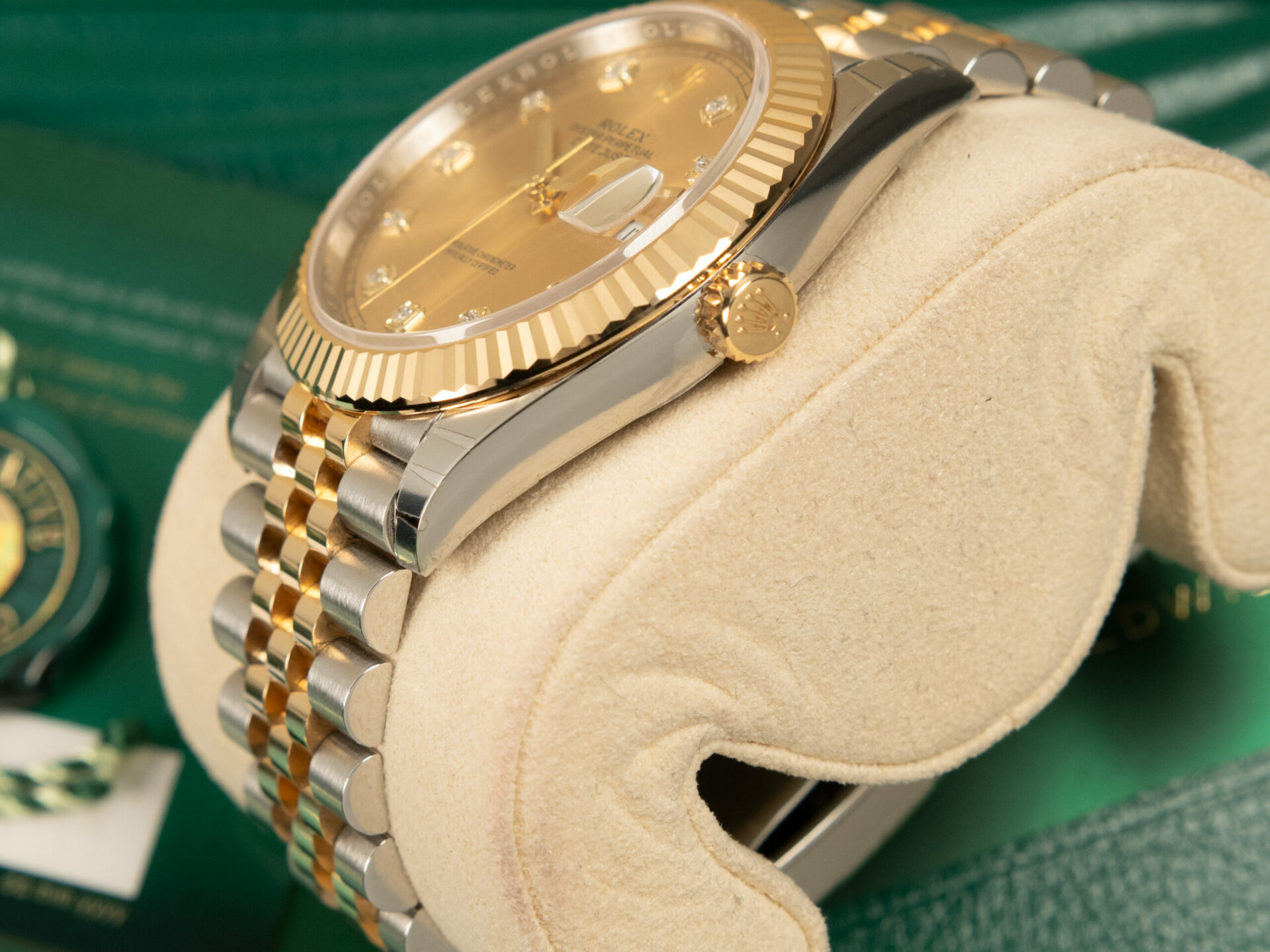 Rolex Datejust 41 New NOS 2021 Diamonds Dial Jubilee Ref. 126333 - immagine 2