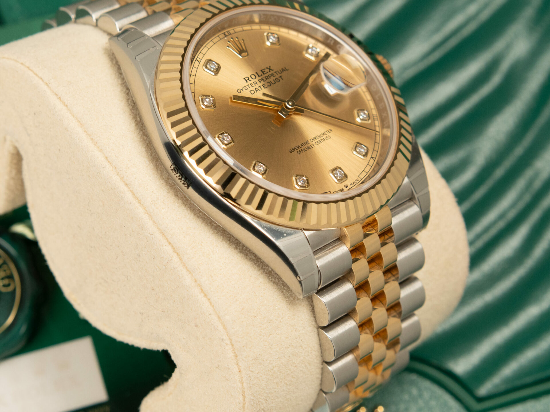Rolex Datejust 41 New NOS 2021 Diamonds Dial Jubilee Ref. 126333 - immagine 3