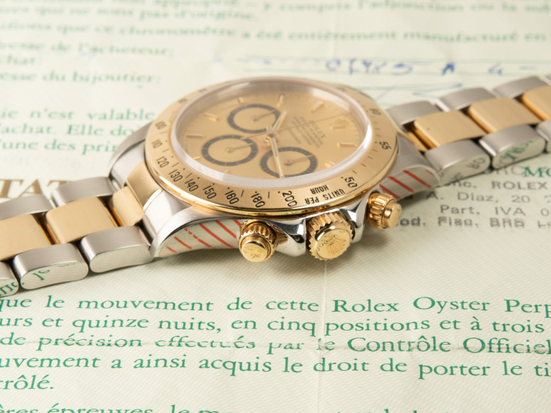 Rolex Daytona Zenith Floating Dial Inverted Six 16523 - Full Set Official Rolex Service - immagine 3