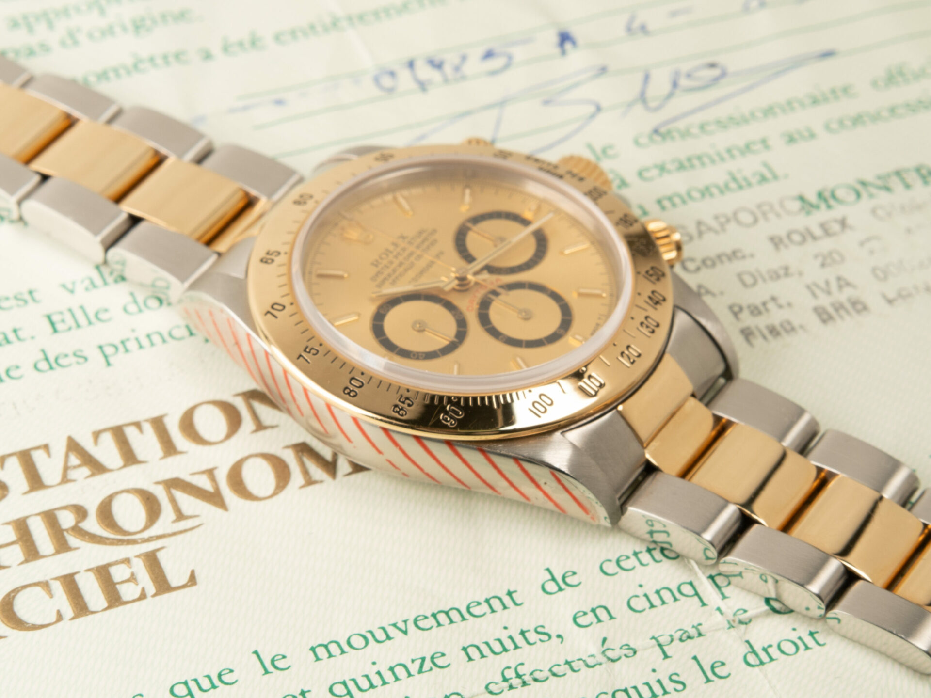 Rolex Daytona Zenith Floating Dial Inverted Six 16523 - Full Set Official Rolex Service - immagine 4