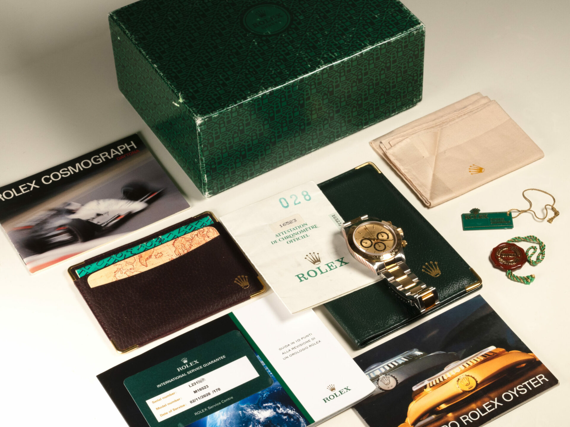 Rolex Daytona Zenith Floating Dial Inverted Six 16523 - Full Set Official Rolex Service - immagine 8