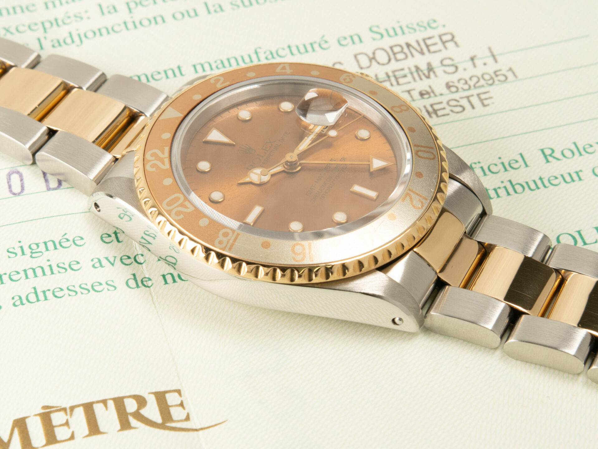 Rolex GMT-Master II Rootbeer Tiger Eye Occhio Di Tigre Ghost Ref. 16713 Full Set - immagine 6