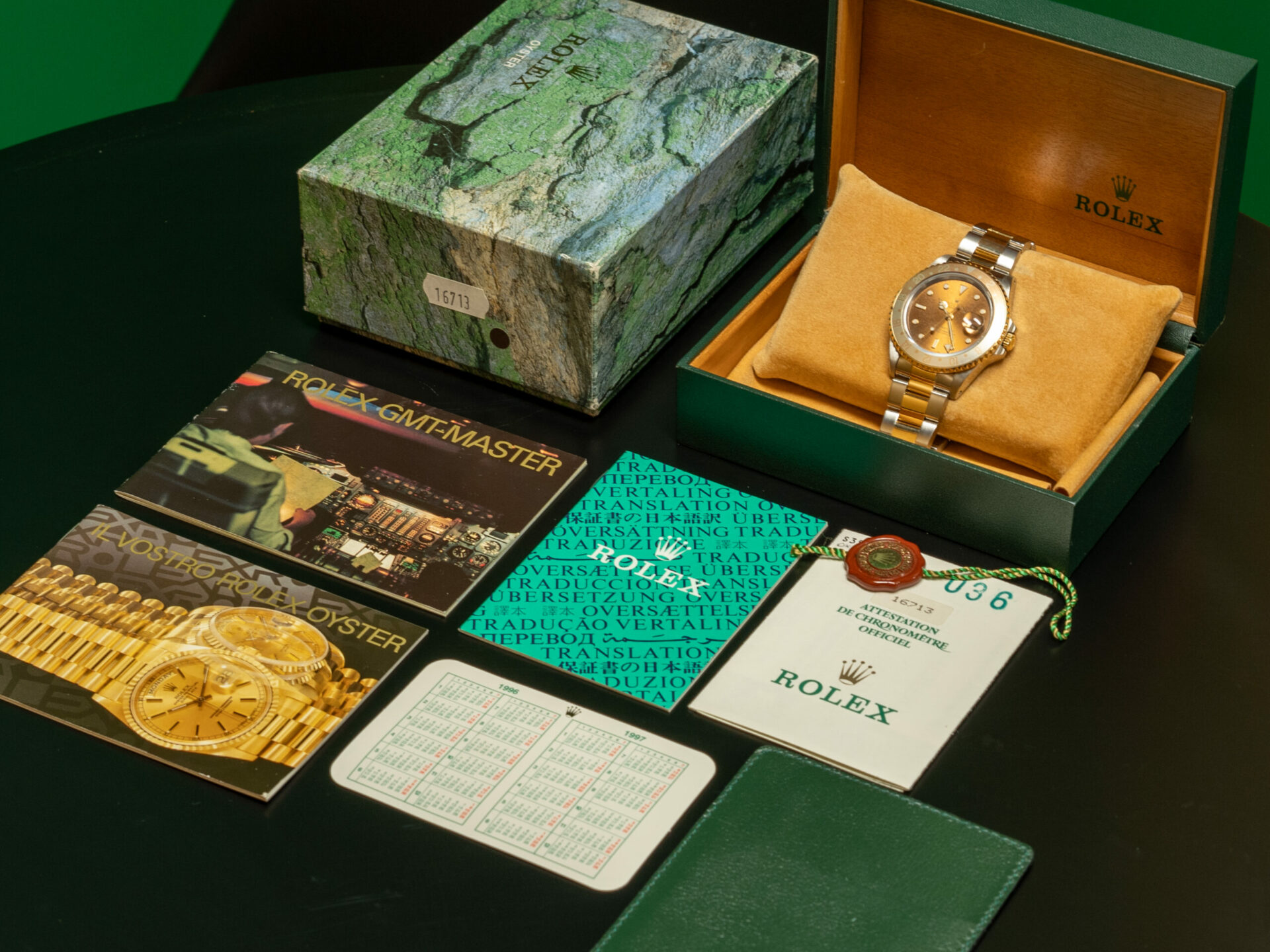 Rolex GMT-Master II Rootbeer Tiger Eye Occhio Di Tigre Ghost Ref. 16713 Full Set - immagine 7