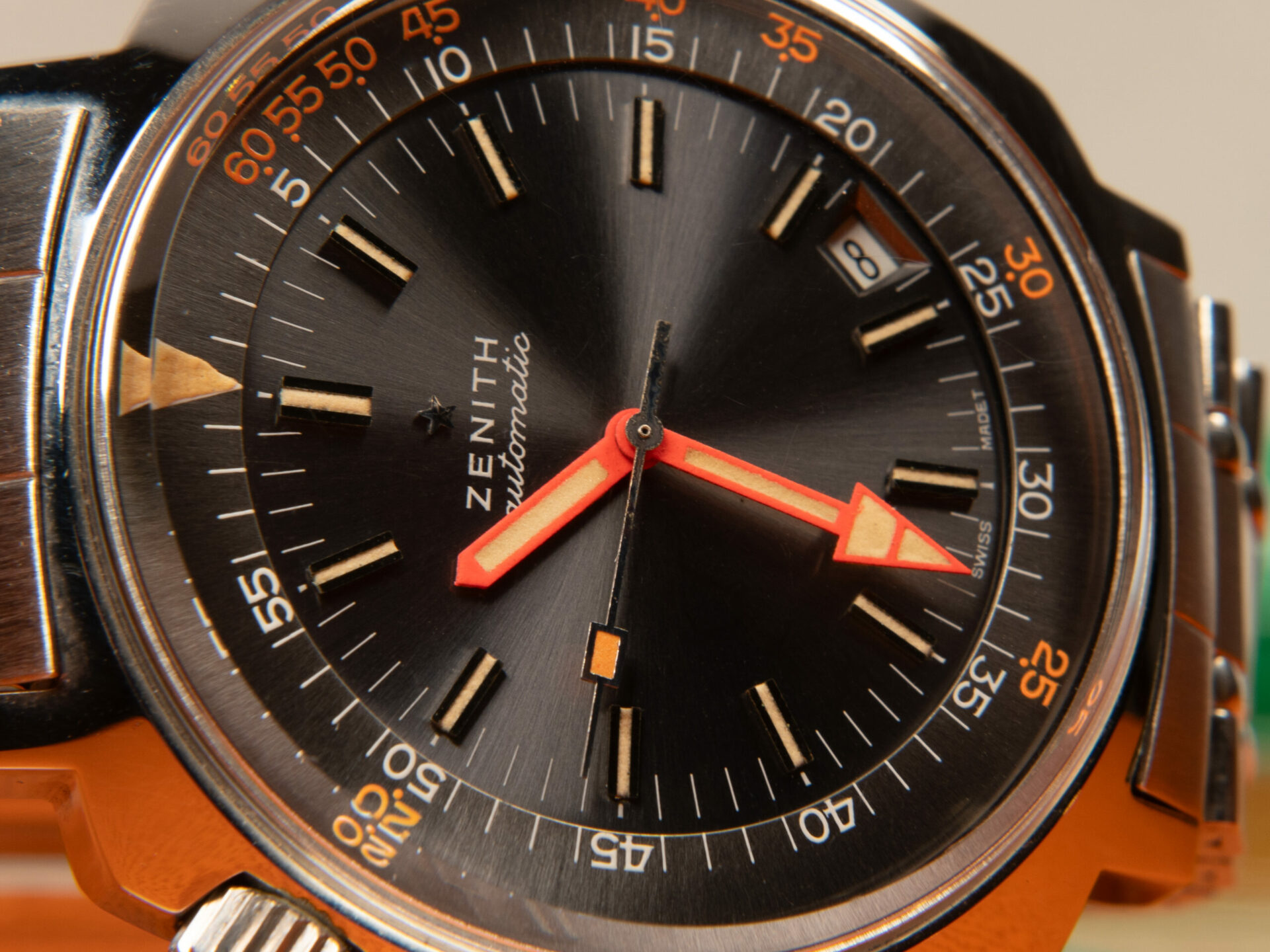Zenith Super Sub Sea Diver 1969 New NOS Ref. A3635 - immagine 7