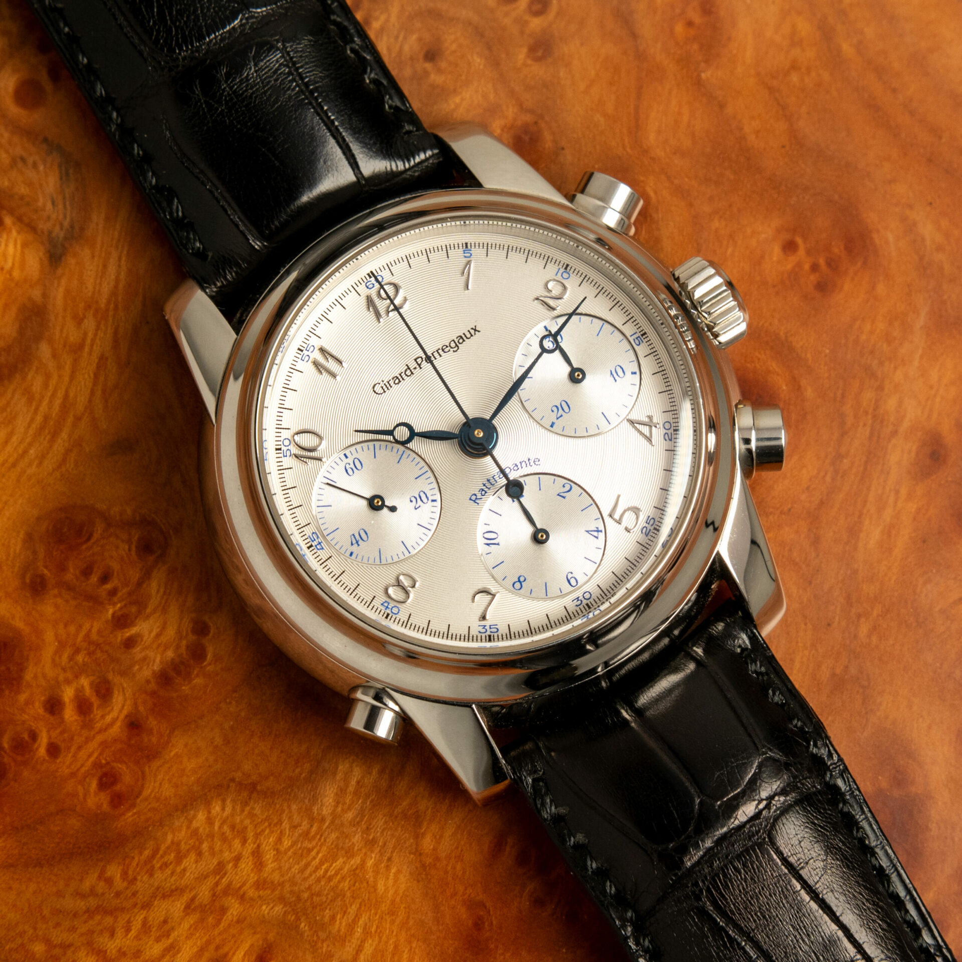Girard-Perregaux Chronograph Rattrapante Ref. 9010 39 mm NOS Full Set