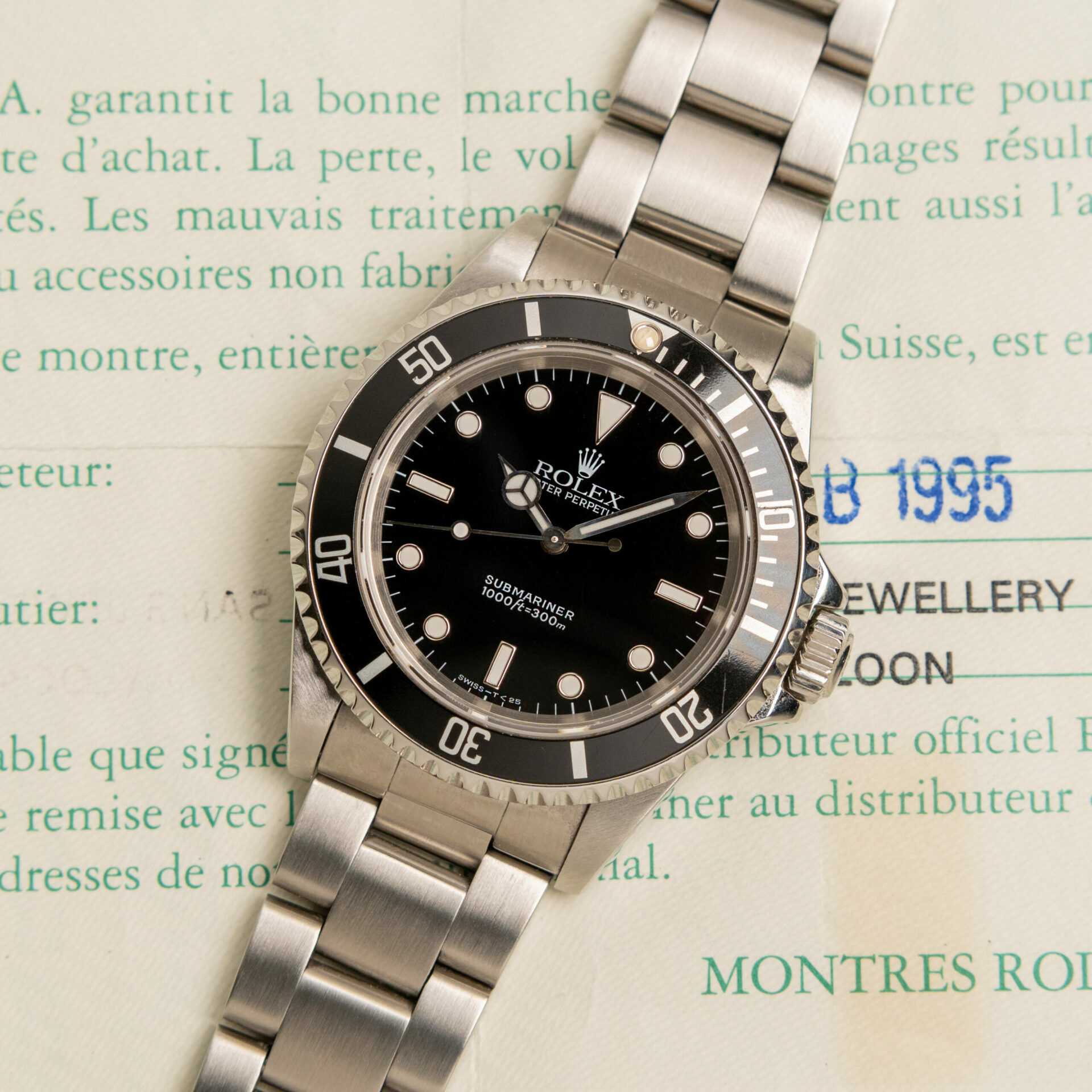 Rolex Submariner Date 1680 Mark I, Original Warranty, Official Service 2021