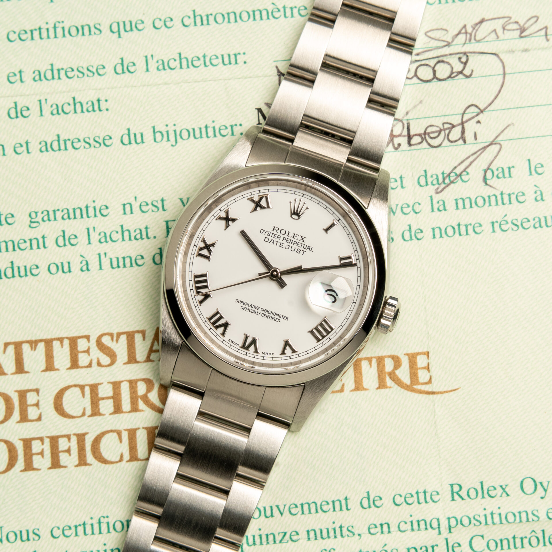 Rolex Datejust 36 16200 Full Set