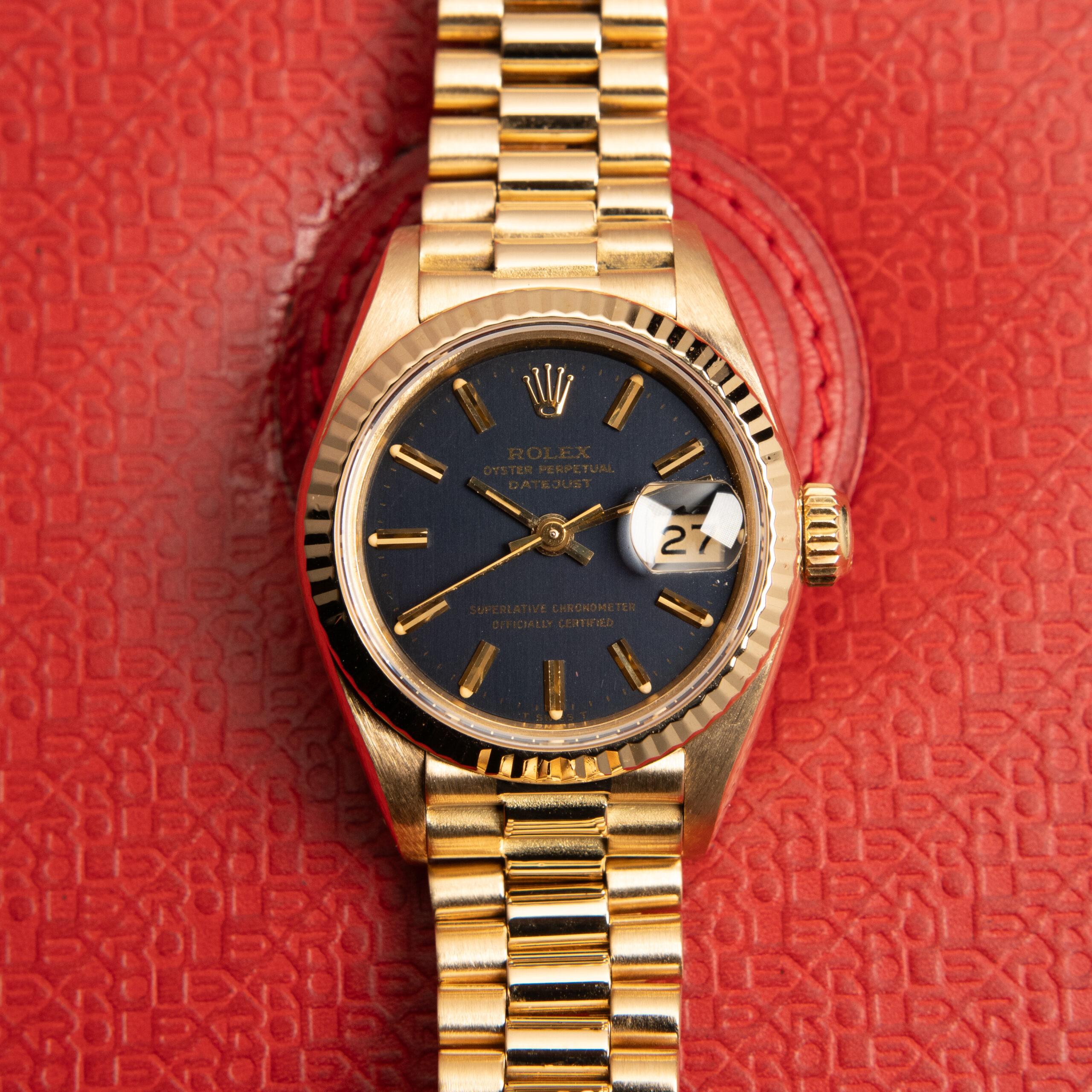 Rolex Datejust-Lady 26 18K 69178 Rare Blue Dial - immagine 2